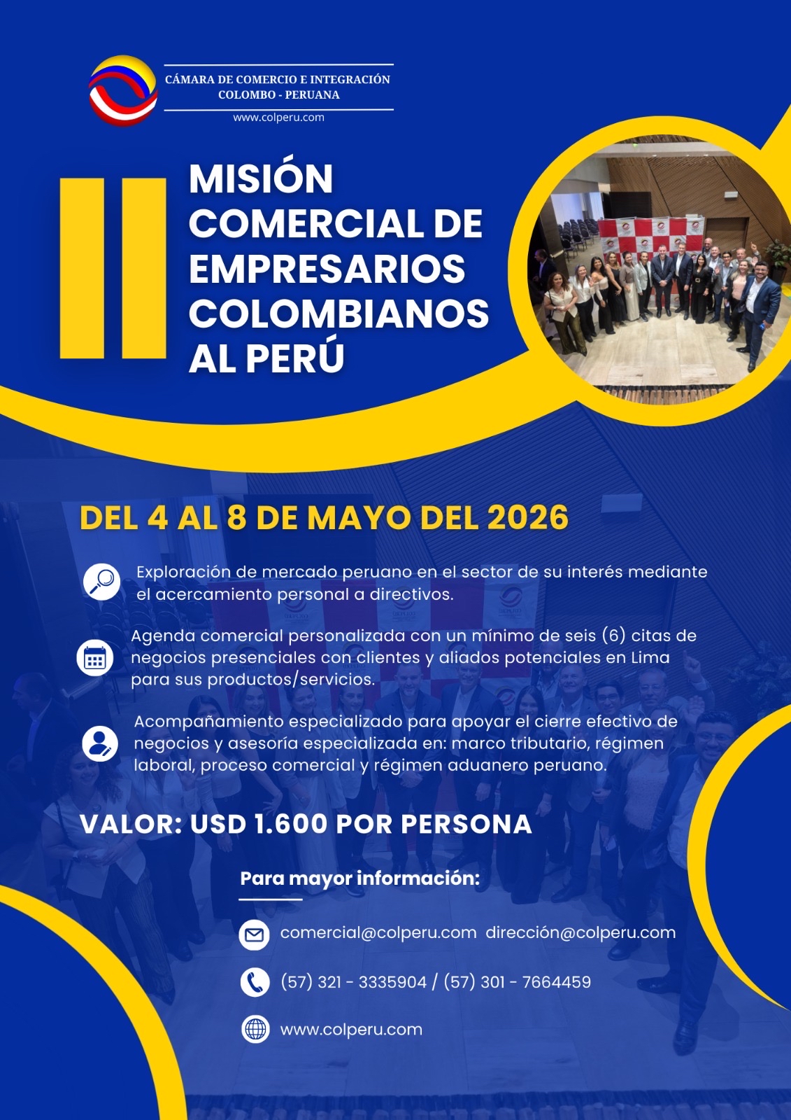 Flyer II Misión al Perú 2026